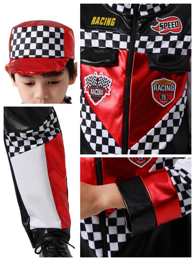 Children's Racer Halloween Costume - Boys' Sports Role-Play Outfit
