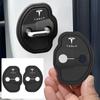 2/4Pc Car Silicone Door Lock Cover Protective Sticker Accessories For Tesla Model 3 Model S X Model Y Roadster SpaceX Cybertruck