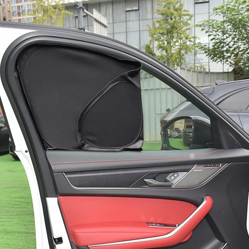 Car Black Window Privacy Sunshade For JAGUAR F-PACE 2016-Present Auto Anti-UV Heat Insulation Protect Cover Interior Accessory