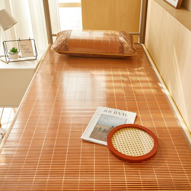 Bamboo Cooling Mat: Foldable, Washable, Double-Sided for Dorm or Bunk Bed 80x190cm