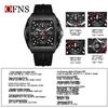 OFNS Men's Fashion Chronograph Watch: Trendy, 50M Waterproof, Luminous, Calendar, Three-Hand Design