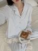 New Autumn Embossed Butterfly Pajama Set - Women's Double-Sided Fleece, Korean Style