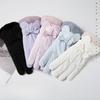 Autumn and Winter Warm Gloves for Women  Thickened with Fleece Windproof Cute Butterfly Student Outdoor Cycling Touch Screen Skiing Gloves