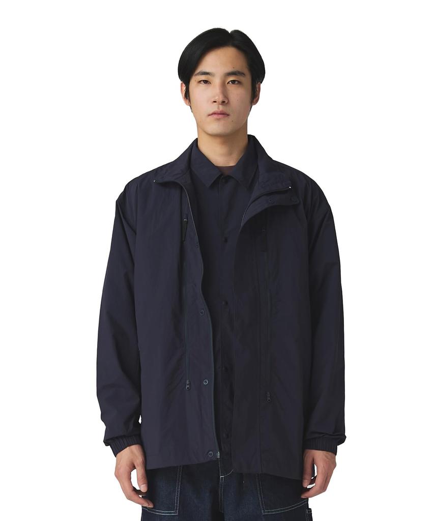 Snow Peak Nylon Tussah Utility Storage Jacket Outer Size L JK-25AU008, Jacket, Men's/Women's, Navy,
