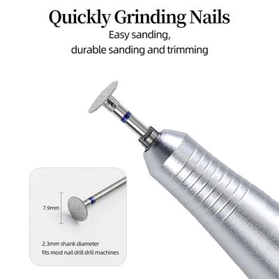 1ks Diamantový vrták na nehty Frézovací fréza Na odstranění nehtové kůžičky Clean Gel Overflow Nástroj Manikúra Pedikúra