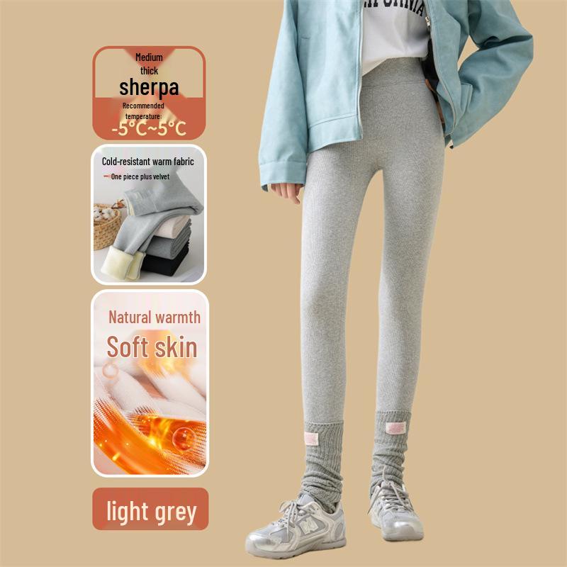 Extra Thick Plush High Waist Winter Leggings - Slimming Skinny Wool Pants for Women