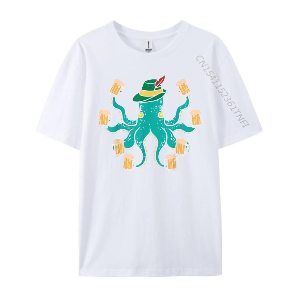 German Octopus Oktoberfest Funny Bavarian Festival T Shirts Men Women Mens Clothing Mens Clothing