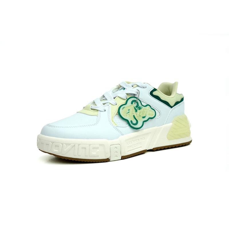 Anta Kids Synthetic Leather Fabric Lifestyle Series Comfortable Versatile Low-Top Sneakers Kids Sneakers 332528003U