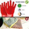 Neue magische Silikon-Geschirrspülhandschuhe, Abstauben, Geschirrspülen, Pflegen, isolierter Wasch- und Küchenhelfer