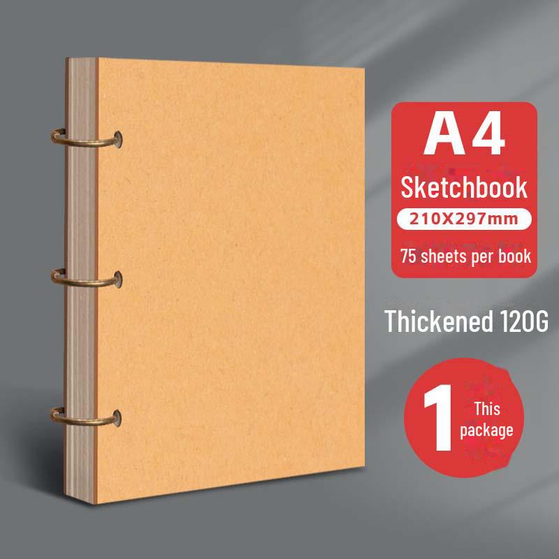 Detachable Loose-Leaf Sketchbook: A5, A4, 32K, 8K, 24K, 4K for Watercolor, Marker, and Kindergarten Art