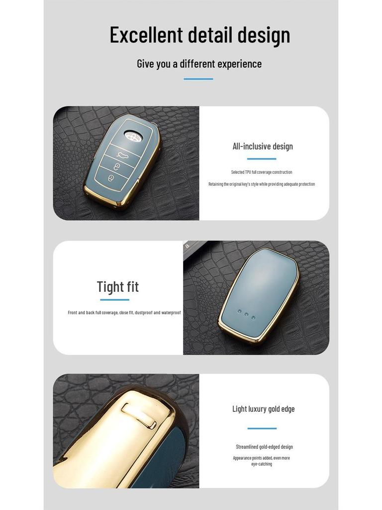 Toyota Key Case Cover for Highlander, Corolla, Crown, Prado, and Levin Models