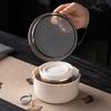 Light luxury one pot two cups travel kung fu tea set tea separation small tea table tea maker business souvenir