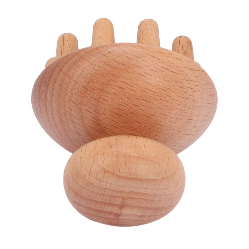 Mushroom Shape Manual Massage Tool Wooden Material Wood Massage Tool Full Body Use