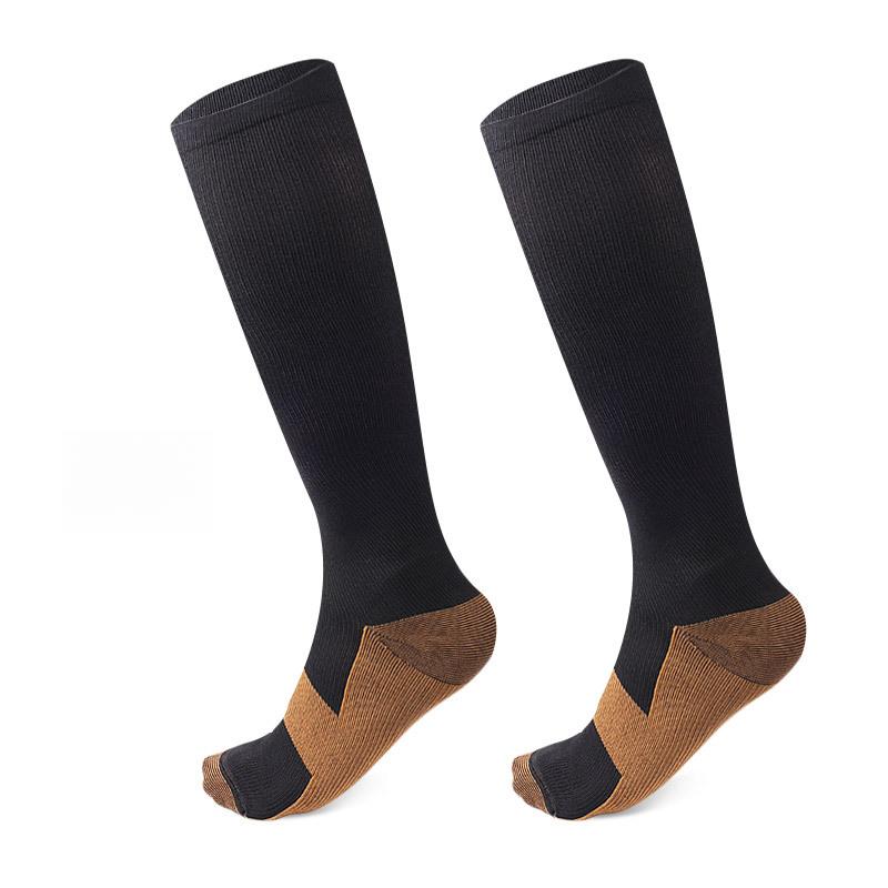 Adult Medium Tube Pressure Socks Outdoor Sports and Leisure Compression Socks Nylon Elastic Breathable Printing Medium Tube Socks