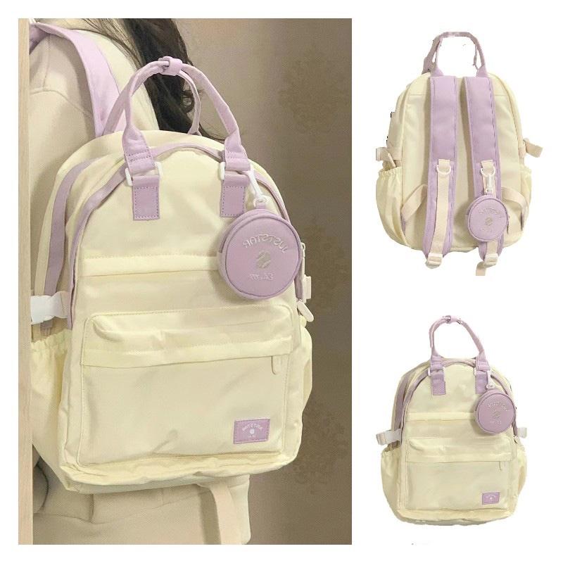 2023 New Arrival Large Capacity Canvas Backpack For Students With Multiple Compartments And Shoulder Straps