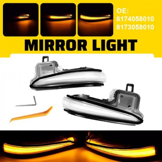 2pcs LED Sequential Amber Mirror Side Turn for Signal Lexus LM Lights -