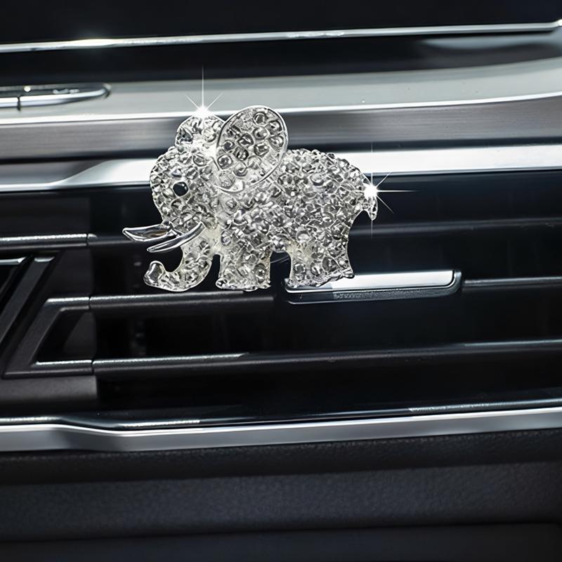 Cute Elephant Car Air Freshener Vent Clip For Air Conditioning Vents And Interior Decoration