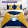 Set Biancheria da Letto 3 Pezzi Stampato Lazio FC Traspirante Copripiumino con Federe Biancheria da Letto Decorativa per Camera da Letto Casa