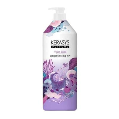 Kerasys Violet Rose Perfume Rinse 1L — Květový kondicionér na vlasy, Dlouhotrvající vůně, Jemný a lesklý finiš, Hydratační péče