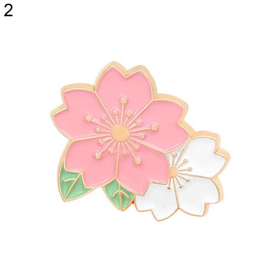 Cartoon-Kirschblüten-Brosche, Rucksack, dekorative Anstecknadel, Kragenabzeichen, Zubehör