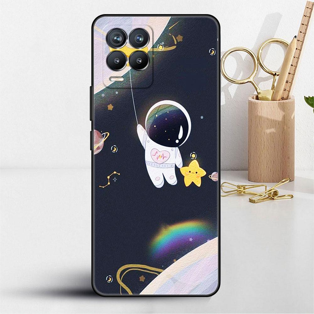 Hülle für Realme 8 C21y GT Neo 2 3 8i C21 7 C11 6 C12 C35 C3 GT 9 Pro C12 Master Funda Handyhülle Astronaut Universum