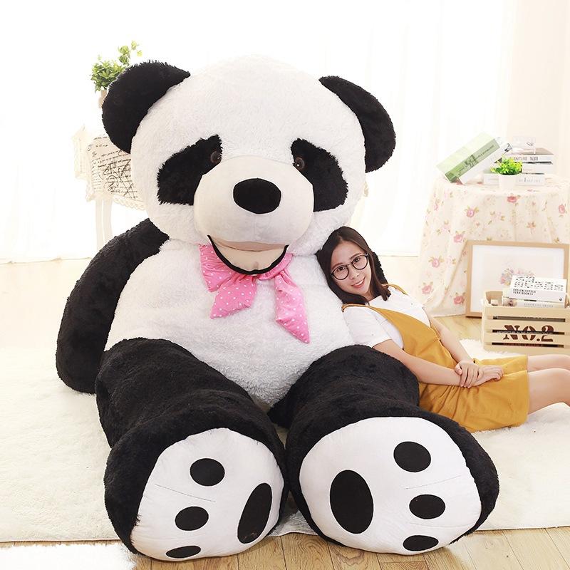 Giant Black And White Giant Panda Plush Toy Doll 2.6 Meters Oversized Hug Bear Girl Birthday Gift For Girlfriend