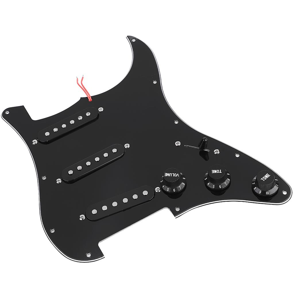 1 Set DIY Electric Guitar Kits Pickguard Back Cover Bridge System for ST Style Guitars