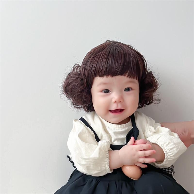 Cute Hair Accessories Baby Boy Girl Cosplay Wig Hat Cap Hairpiece New Year Christmas Children Kids Headwear Photograph Props