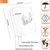 Transparent Hook Transparent Door Wall Hook Heavy Load Rack Kitchen Bathroom Towel Key Rack Sticky Hook for The Drill-Free Wall