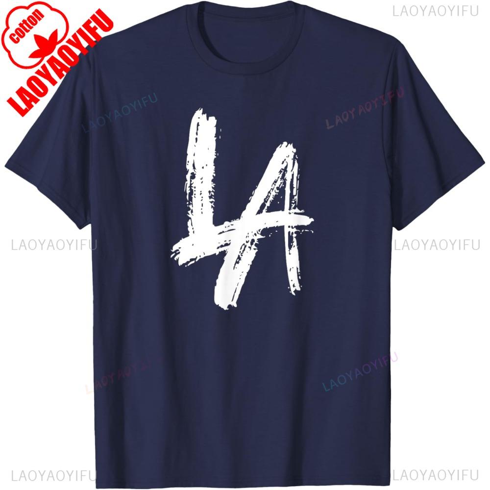 Los Angeles California Simple Design TShirt LA Daily Fashionable Round Neck Clothing Men Women Summer Casual Cotton Tee Tops