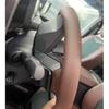 Full Coverage Accessory for Toyota Land Cruiser Prado LC250  2024 2025 Braid Black Leather Interior Car Steering Wheel Cover