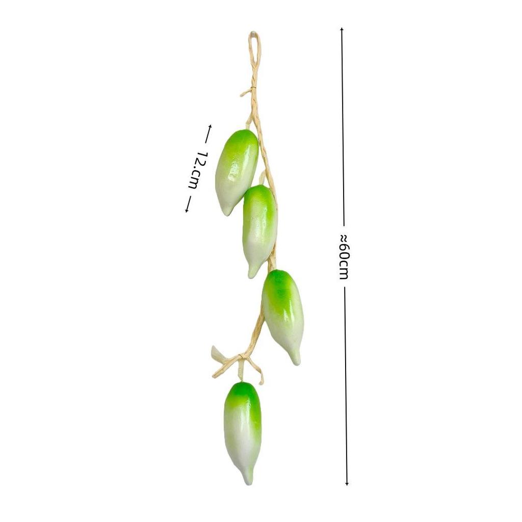 Realistic Hanging Vegetable String: Chili, Potato, Corn, Garlic, Peanut Props for Yard or Restaurant Decor
