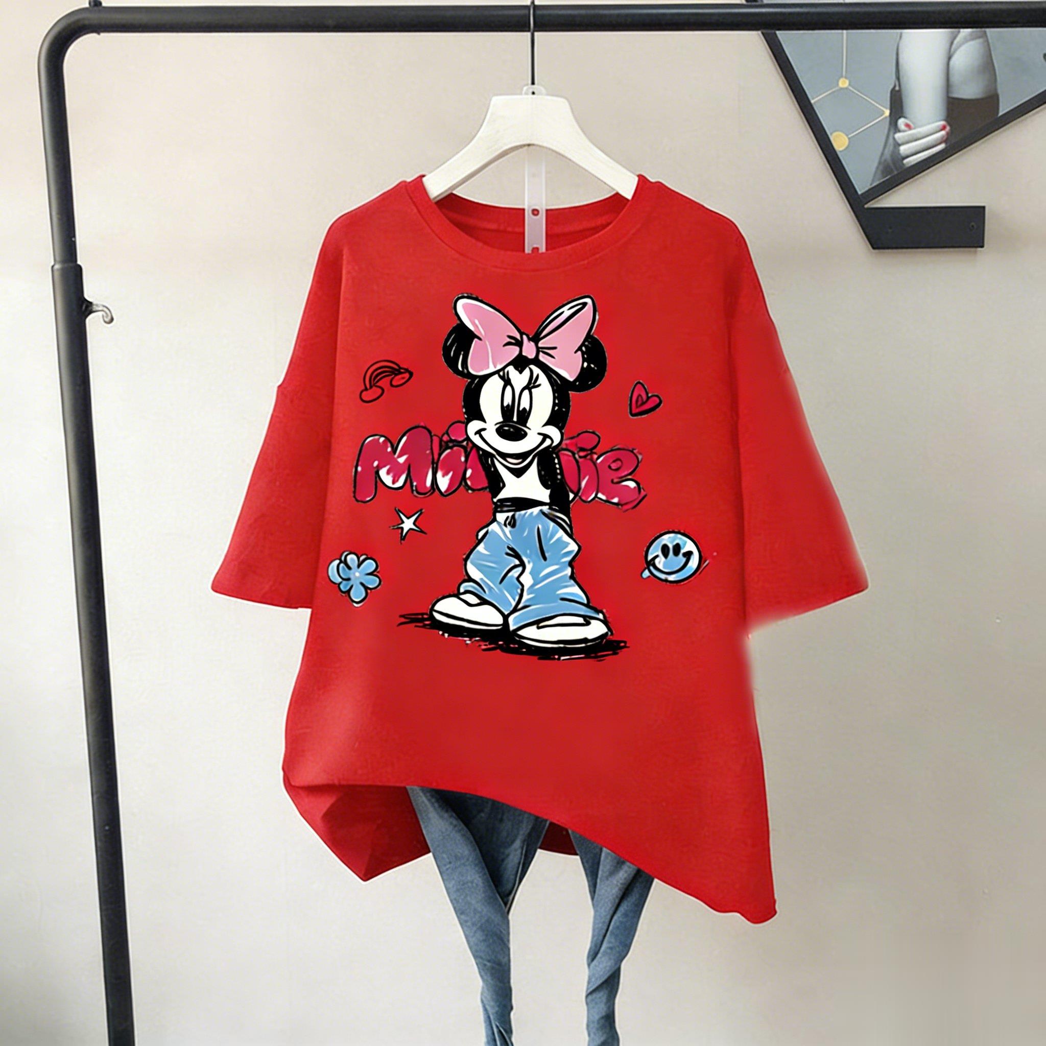 

Disney Minnie Mouse T Shirt Women Man Cute Cartoon Graphic Print Short Sleeve Tee Summer Casual Tops 2025 Fashion Y2k Clothes S
