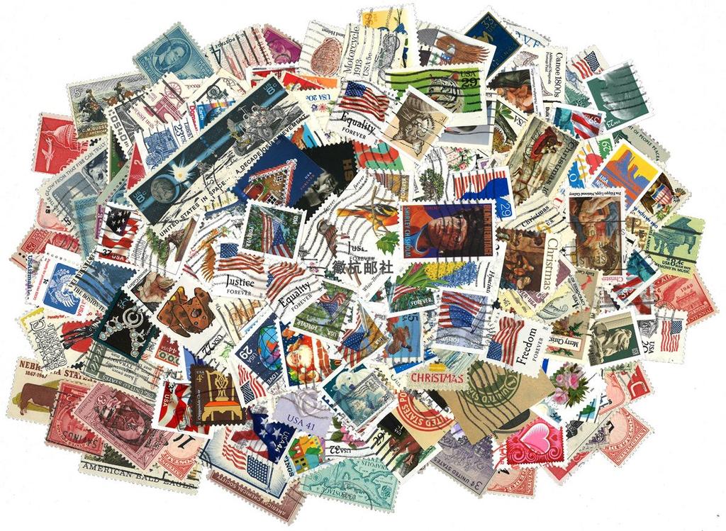 United States Stamps 100 Different Letter Pins And Festings Random Foreign Real Used Post Stamps For Collection Postage Stamp