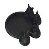 3D Printed Dog Figurine Cute Animal Statue Creative Art Ornament for Bookshelf Mantel Stylish Jewelry Organizer