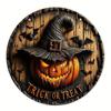 Pumpkin Halloween Wooden Trick Or Treat Decoration Haunted House Door Hangings