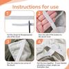 4/8/16PCS Flat Rope Binding Quilt Cover Ties Four Corner Fixed Duvet Snap Clips  Quilt Securing