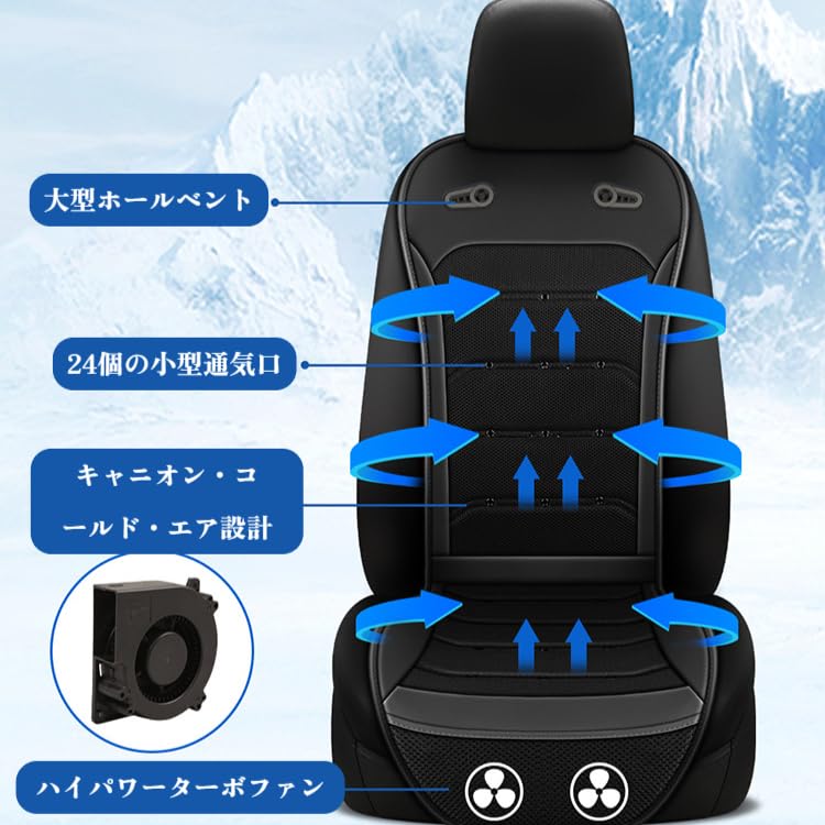 Car Seat Cooler, Cool Car Seat, For Car, Rapid Cooling, 2 Extra Large Powerful