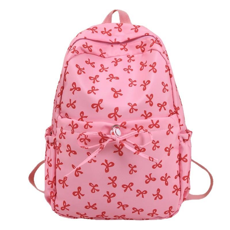 Schoolbag bow schoolbag junior high school girls ins style high value 1011 new college students Japanese travel backpack