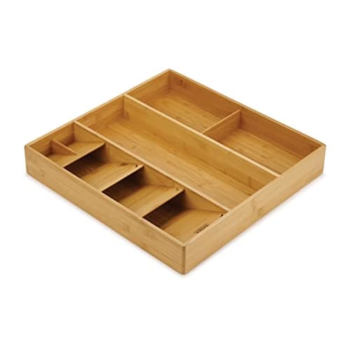 Joseph Joseph DrawerStore Cutlery, Kitchen Tools, and Cookware Accessories Organizer, Bamboo, for In-Drawer Storage [Authentic] 85170