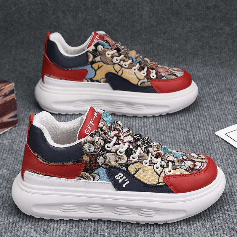 22 New Sports Canvas Shoes, Youth Four-season Casual Dad Shoes, Student Height-increasing Forrest Gump Shoes