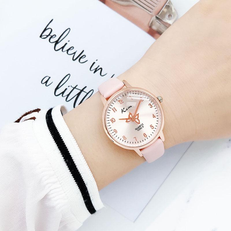 Women's Butterfly Dial Waterproof Watch - Trendy, Simple Design for Students
