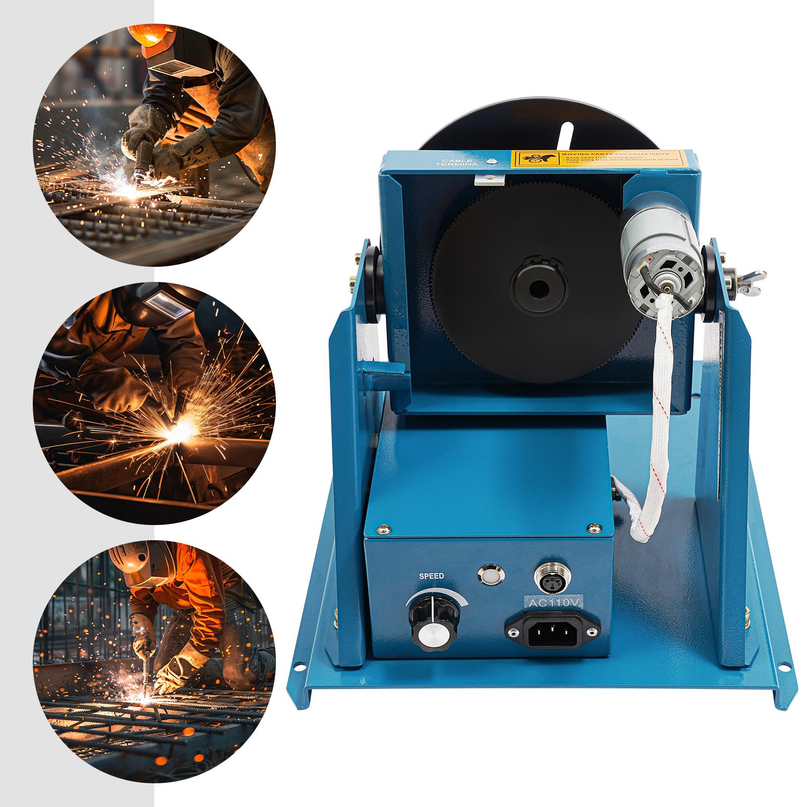 

Blue Rotary Welding Positioner Turntable Table,110V Cast Iron Welding Positioning Turntable Table 32*27*28cm for Welding Tasks 110v синий