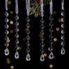 Christmas Acrylic Icicle Hanging Decorations Pendant With Snowflake Design For Festive Tree Decor