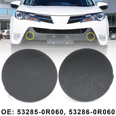 2 adet Ön Çeki Kancası Kapağı Tampon Çekme Römork Sağ Sol Kapak Toyota RAV4 XA40 2013-2015 İçin 53285-0R060 53286-0R060 Otomobil Parçaları