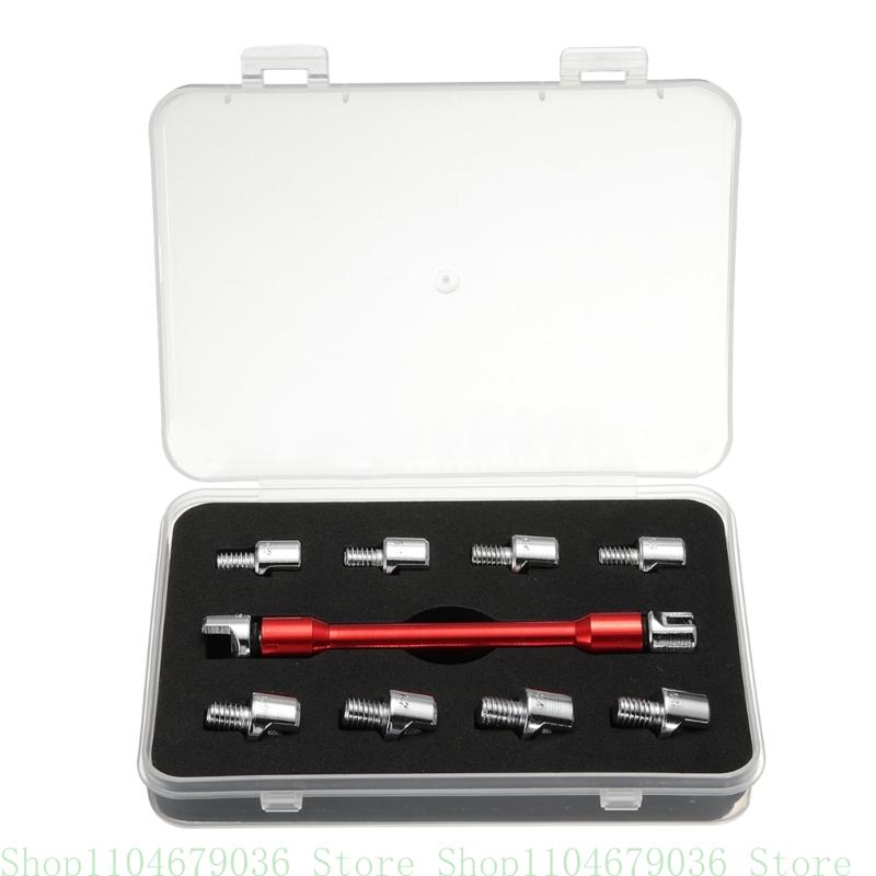 Motorcycle Spoke Wrench, 5.0-6.8mm Motorcycle Spoke Wrench, Dirt Bikes Wheel Spoke Wrench Universal Repair Hand Tool