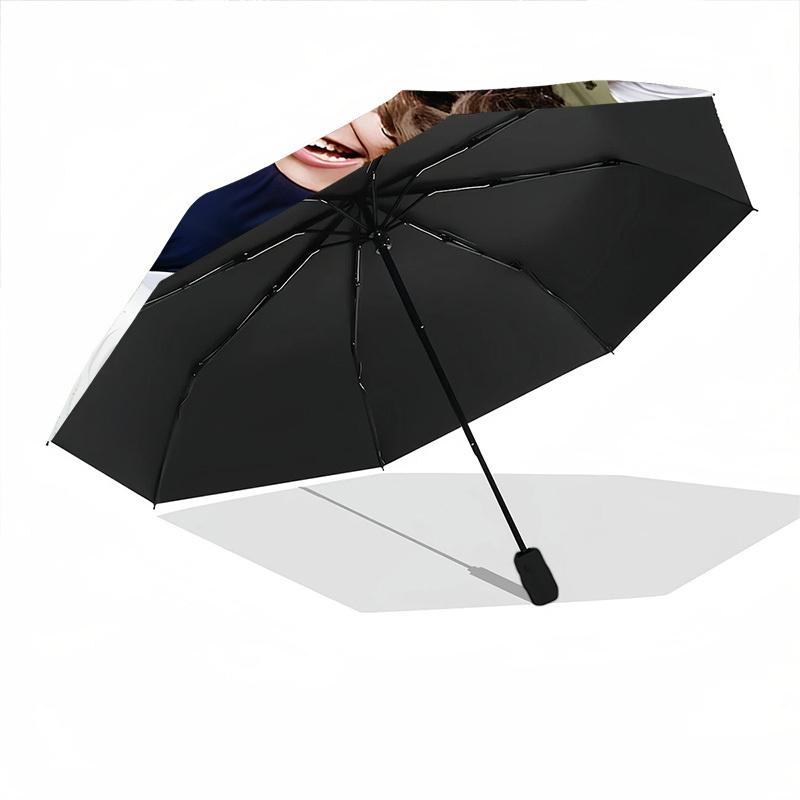 1pc One Direction Music Band Automatic Open/close Folding Portable Umbrella with 8-Rib Structure for Women/Men, All-Season Use a0901113