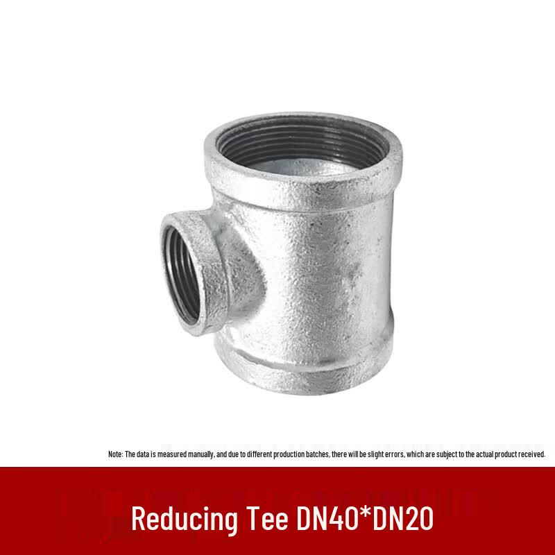 Galvanized Malleable Iron Reducing Tee