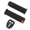 2 pièces Poignée Grip pour Trottinette M365 Poignée de Guidon en Caoutchouc pour Trottinette avec Feu Clignotant à Télécommande Sans Fil