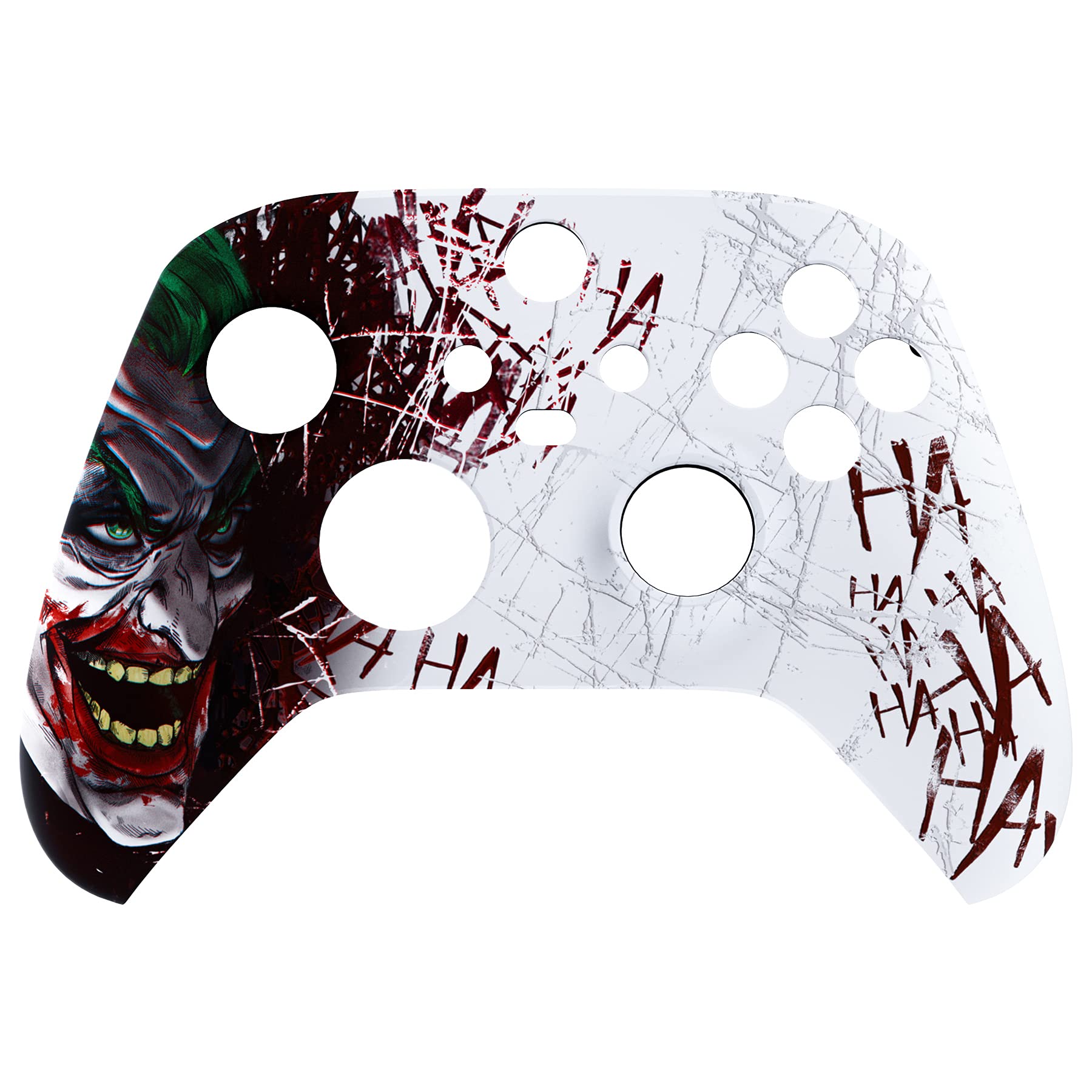 

custom front housing shell for Xbox Series featuring a heavy cover faceplate for Xbox Series and Xbox Core not eXtremeRate s X/S, horror-inspired